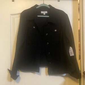 Time and Tru black denim jacket. Size Xxl 20 NWT